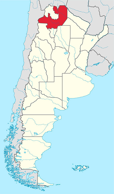 Mapa De La Provincia De Salta Y Sus Departamentos Tam 4592