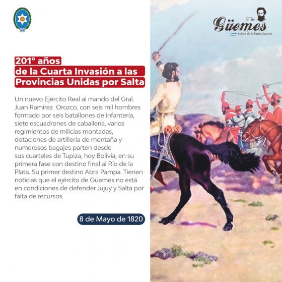 Efemérides de Güemes 8 de Mayo