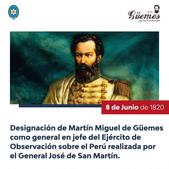 Efemérides de Güemes 8 de Junio