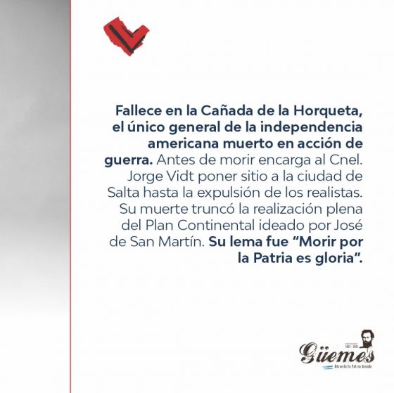 Efemérides de Güemes 17 de Junio