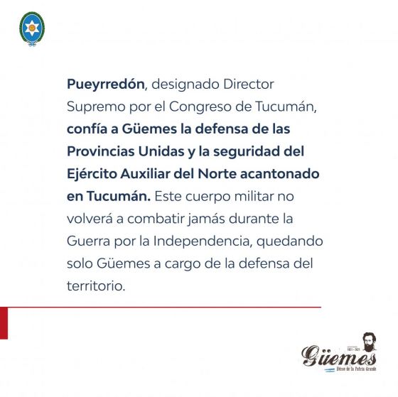 Efemérides de Güemes 15 de Junio