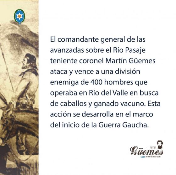 Efemérides de Güemes 2 de Julio