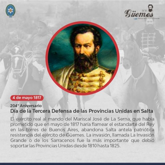 Efemérides de Güemes 4 de Mayo