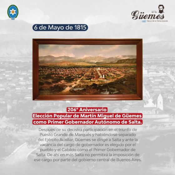 Efemérides de Güemes 6 de mayo