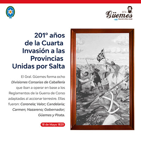 Efemérides de Güemes 18 de Mayo