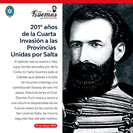 Efemérides de Güemes 19 de Mayo